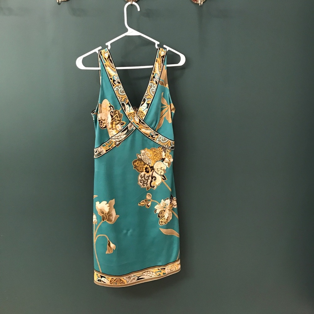 Tahari silk slip dress